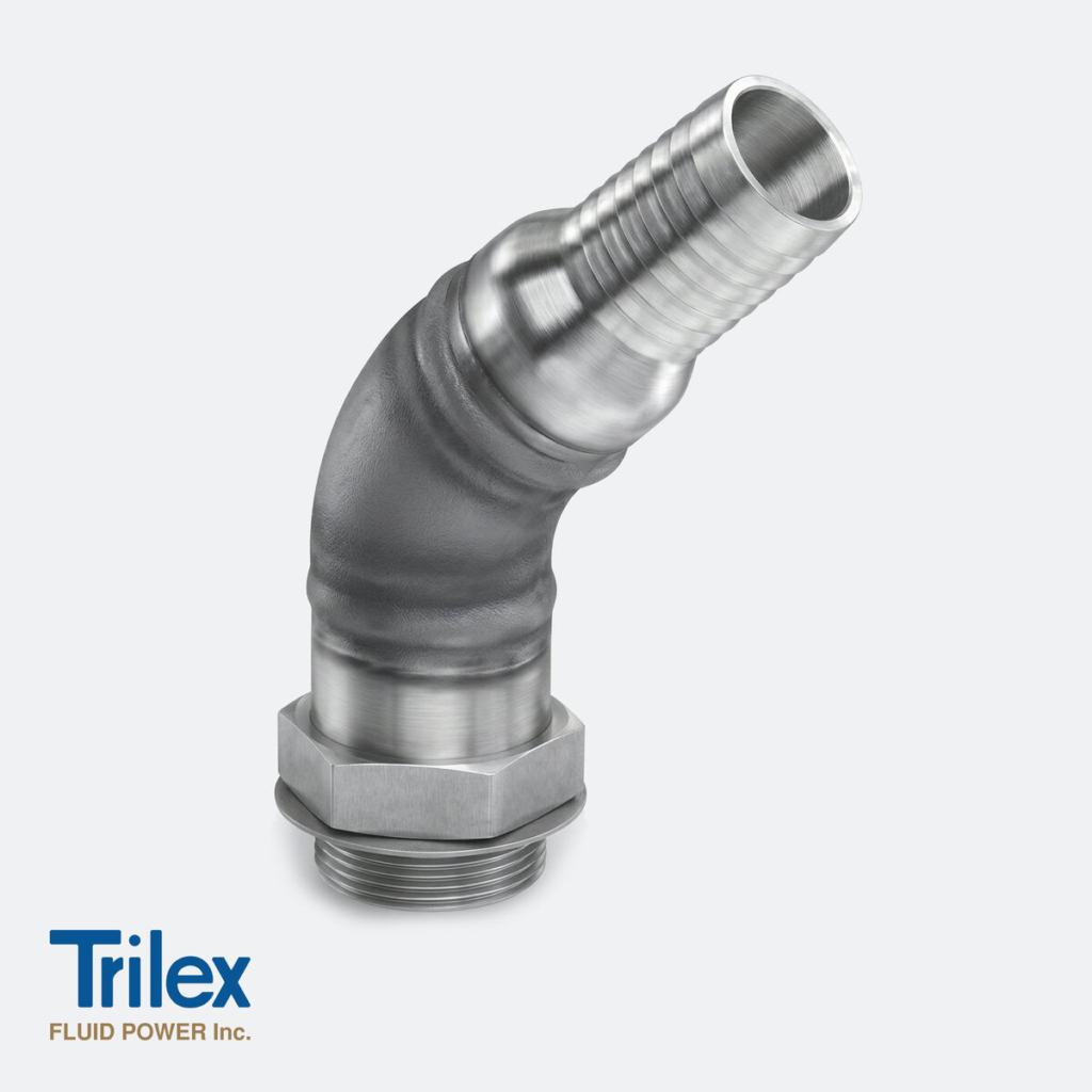 45° Hose Barb to SAE Thread