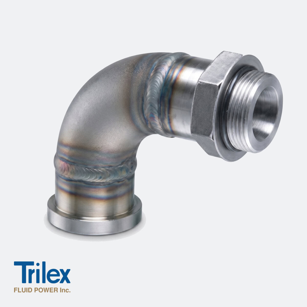 90° SAE Thread to Flange Head