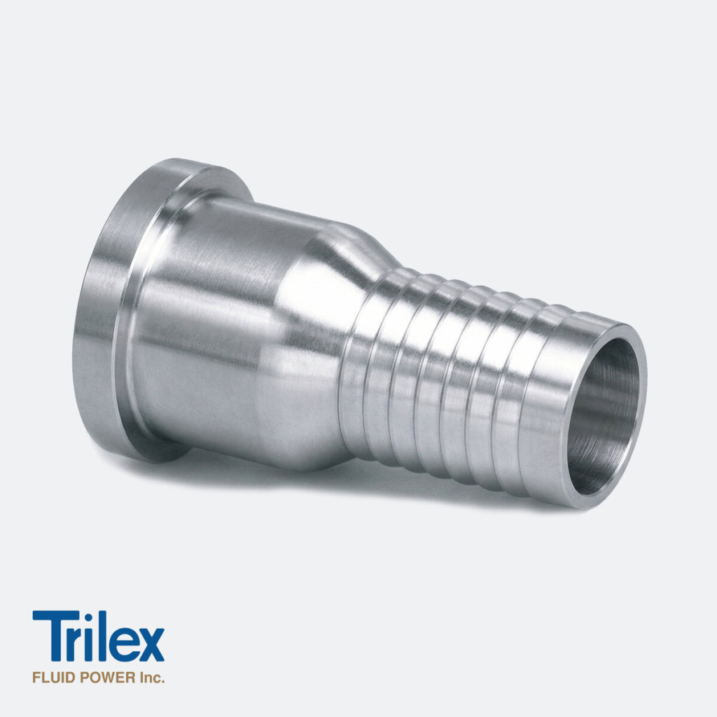 Straight Hose Barb to SAE Flange Head